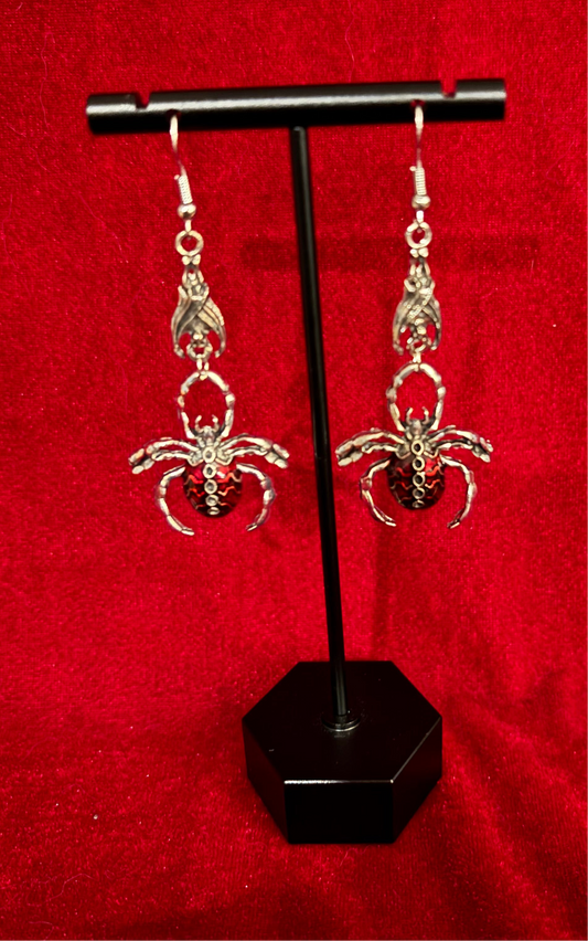 Blood Spider Earrings