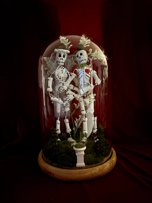 “Forever Side by Side” - Skeleton Terrorarium